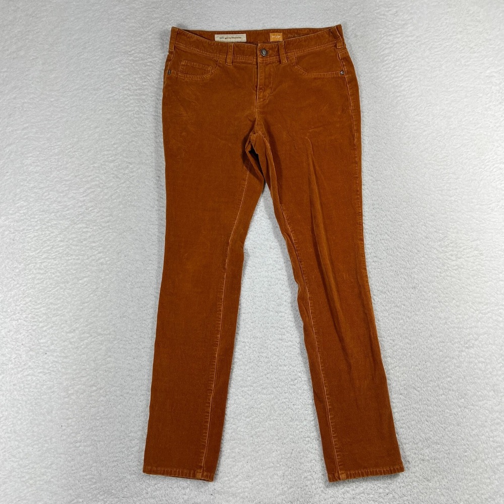 Pilcro and the Letterpress Anthropologie Orange Serif Corduroy Pants 29p (30x28)